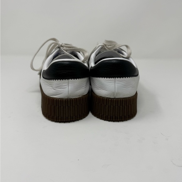 adidas Samba Platform – All Leather – White/ Black with Brown Gum Sole - Picture 2 of 8